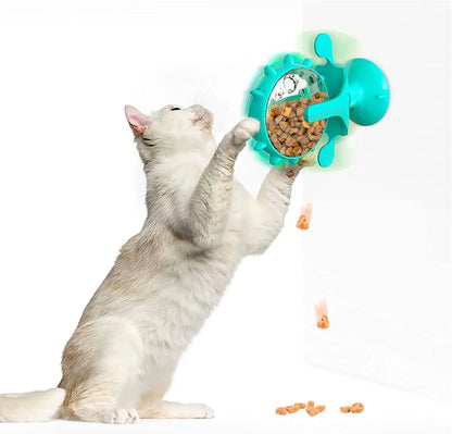 Turntable Leaking Cat Feeder. Cat Food Feeder Ball.