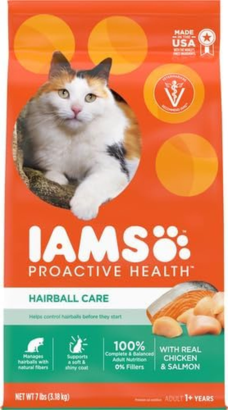 Proactive Health Adult Hairball Care Dry Cat Food with Chicken and Salmon, 7 Lb. Bag