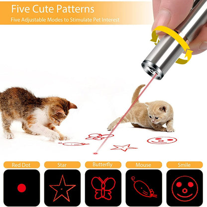 Cat Laser Pointer Toy, Rechargeable, Interactive 