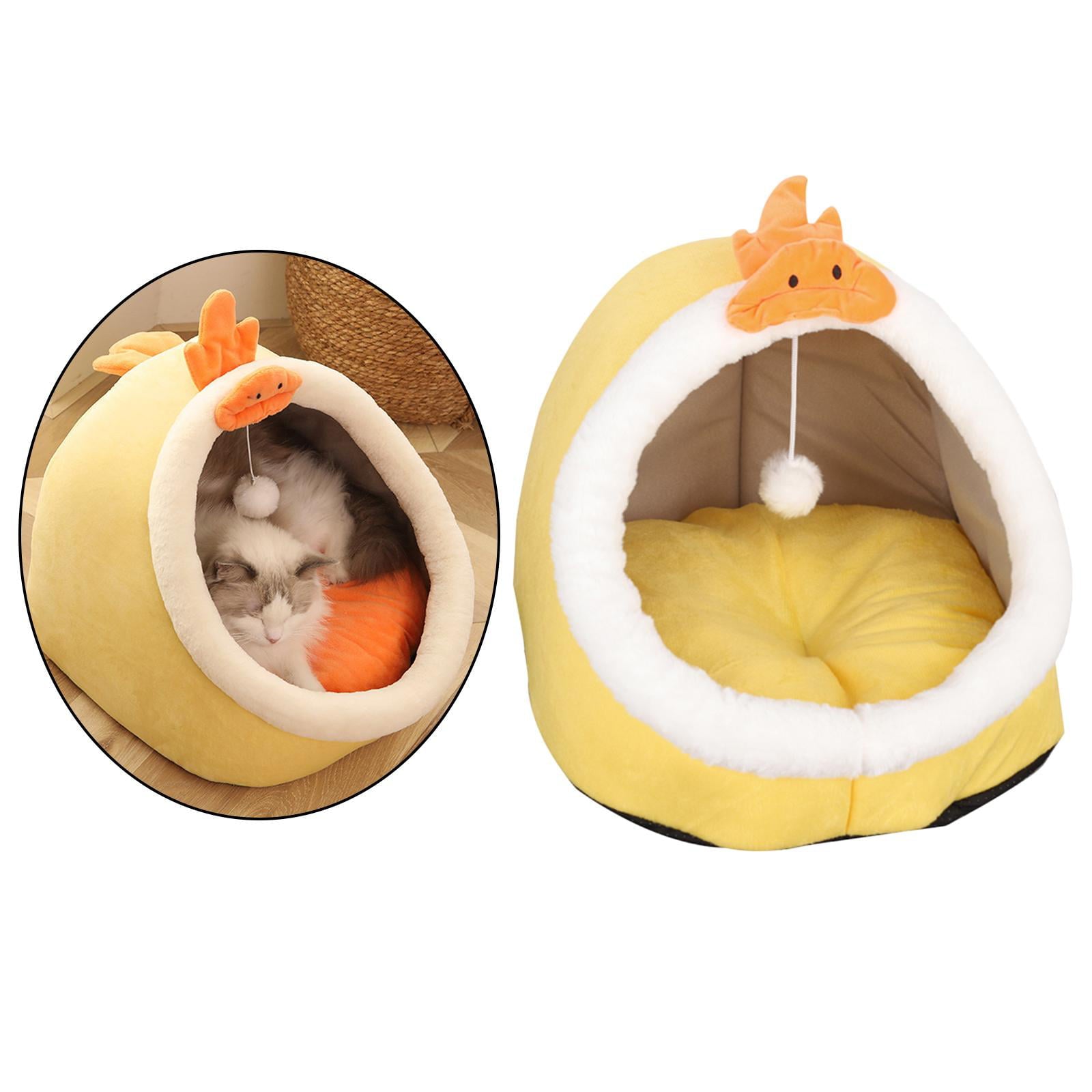 Cat Bed House Tent Cave with Removable Washable Cushion