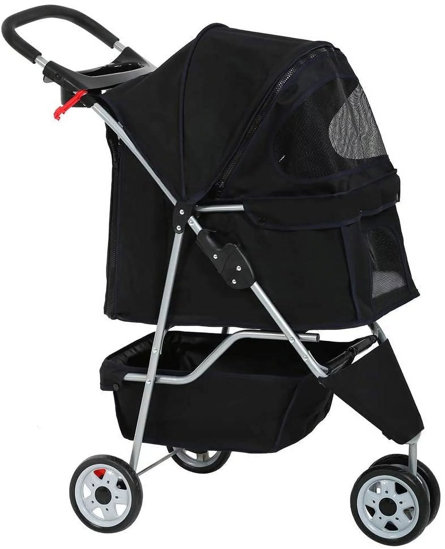 Pet Stroller, 3 Wheels, Travel Folding Carrier T13