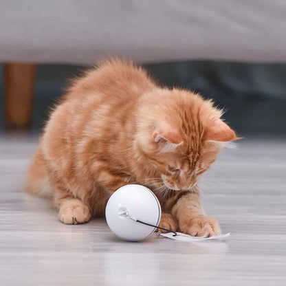 Electric Cat Ball Toys, Interactive Self Auto Rotating Intelligent Cat Ball Toys 