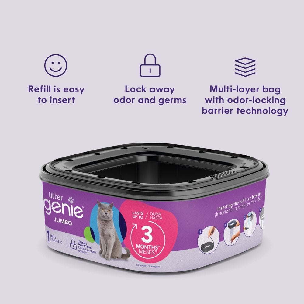 Cat Litter Disposable Jumbo Refill, Lasts up to 3 Months, 21 Ft