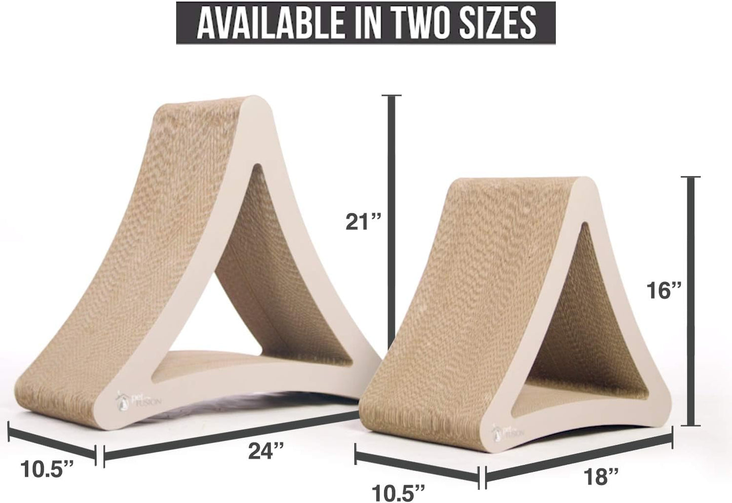 3-Sided Vertical Cat Scratching Post | Multiple Angle Cat Scratching Pad, 6 Usable Sides. Scratch, Play, & Perch | 100% Recyclable Cardboard Cat Lounge