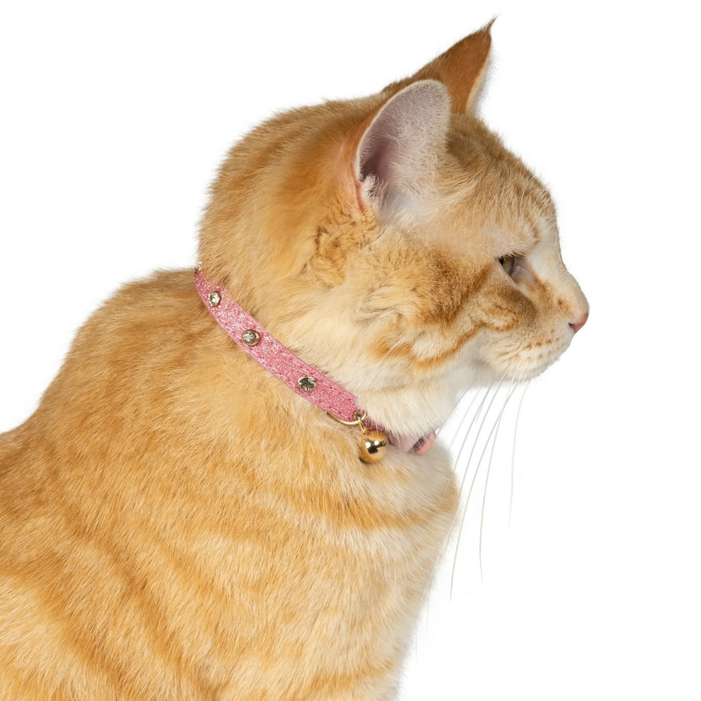 Rhinestone Gem Breakaway Cat Collar, Pink, OS