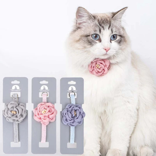 Camellia Flower Cat Collar