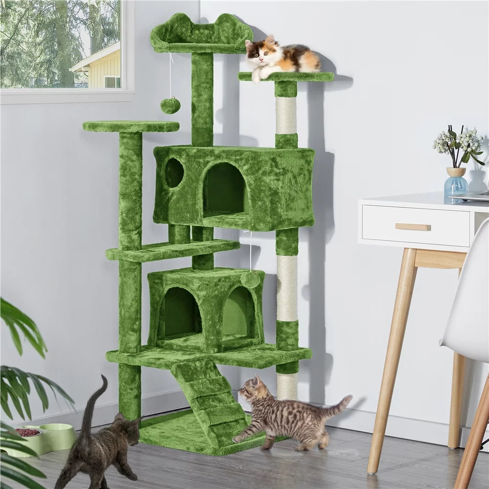 54''H Cat Tree Condo Kitten Tree Tower