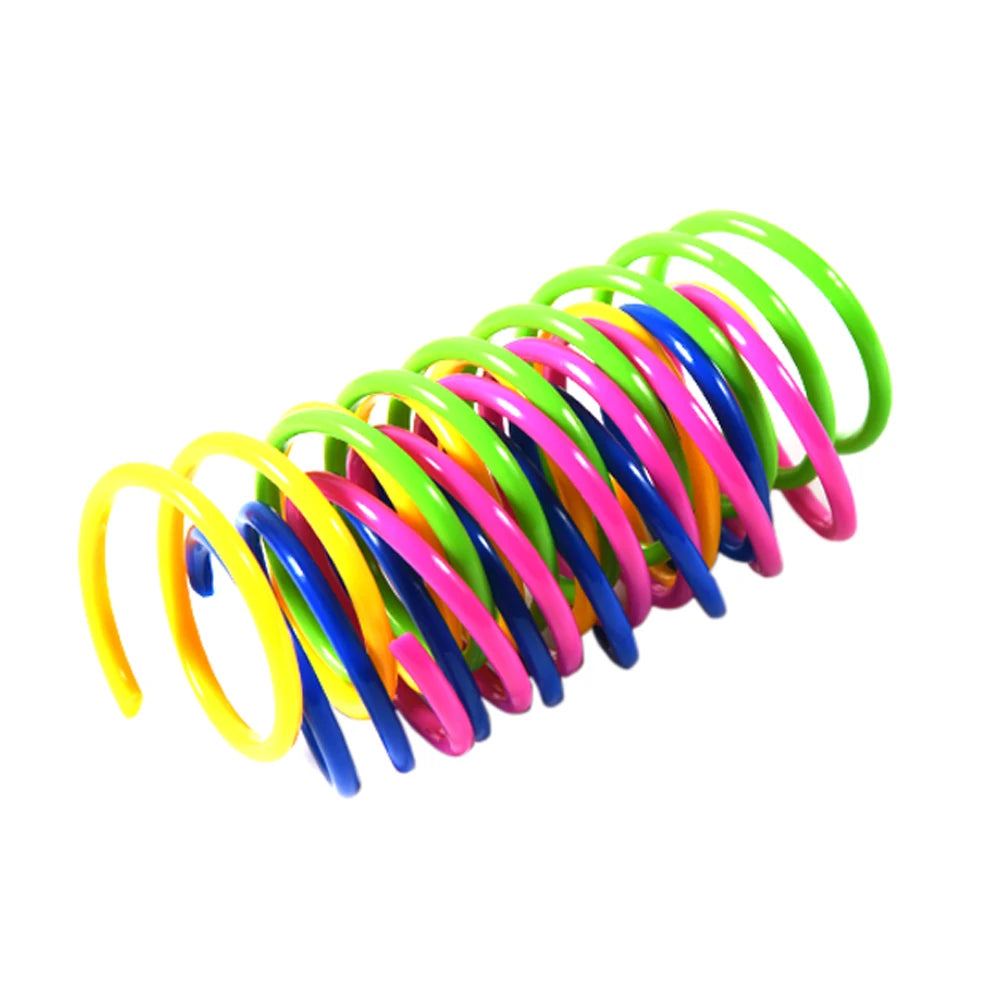 4Pcs Cat Toys, Creative Plastic Flexible Cat Coil Toy 