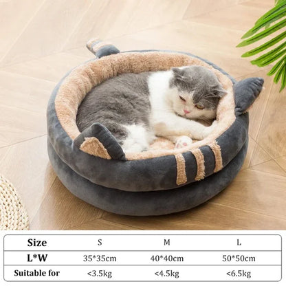 Cat Bed, Deep Sleep Mat Basket for Cat , Cozy , Indoor, Winter Warm 