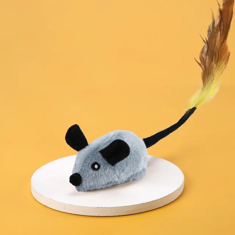 Smart Running Mouse Cat Toy, Simulation Mice Kitten Self-Playing Plush Toys