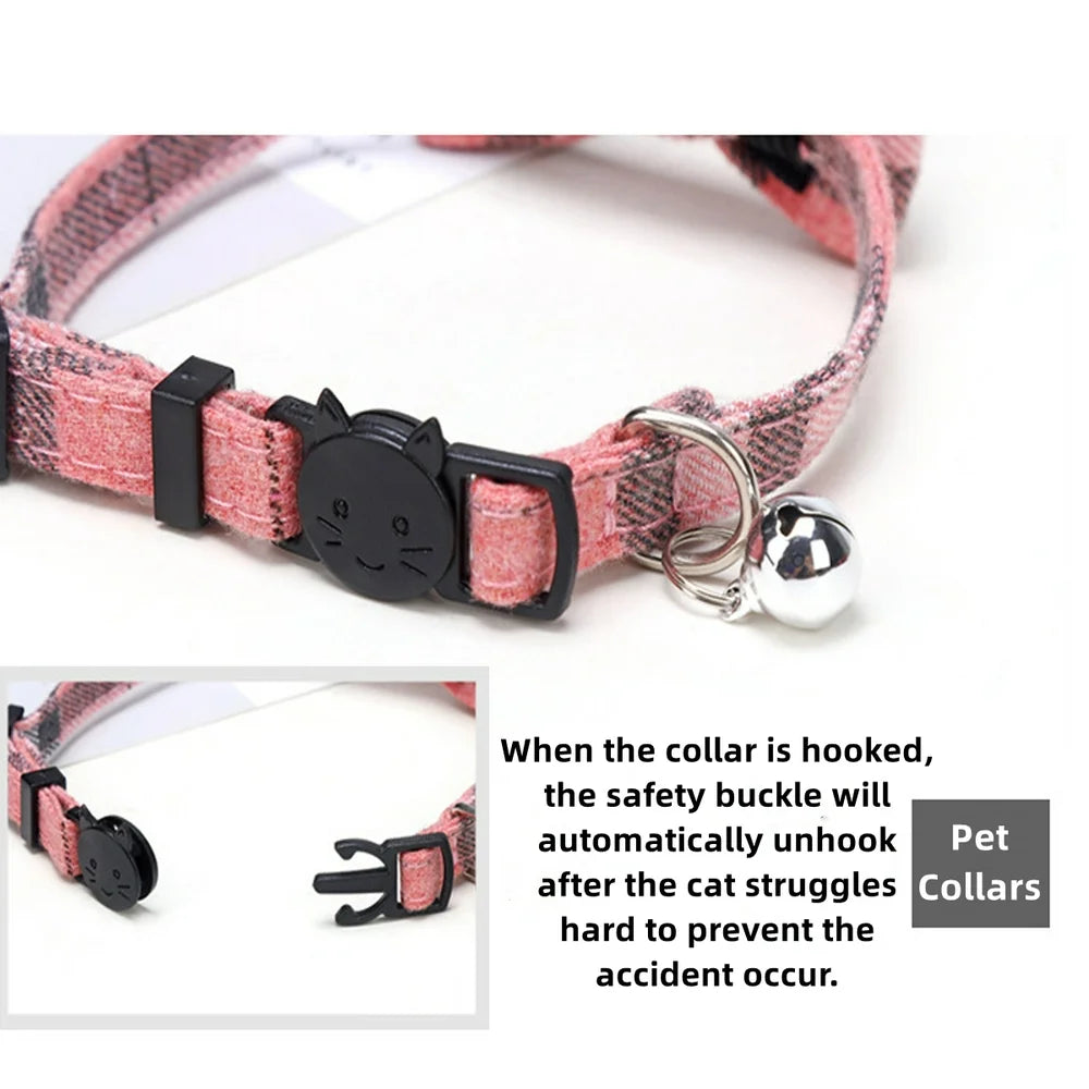 Cat Collar/Kitten Collars with Bell and Bow Tie, Adjustable