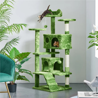 54''H Cat Tree Condo Kitten Tree Tower