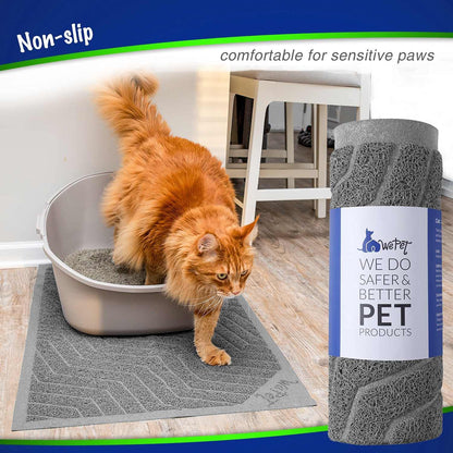 Cat Litter Box Mat, Urine-Resistant, Scatter Control