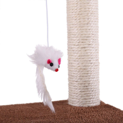 36" Kitty Tower Cat Tree, Activity Climber Tower with Plush Perch and Sisal Post, Stable Pet Climbing Condo for Small and Medium Sized Cats 