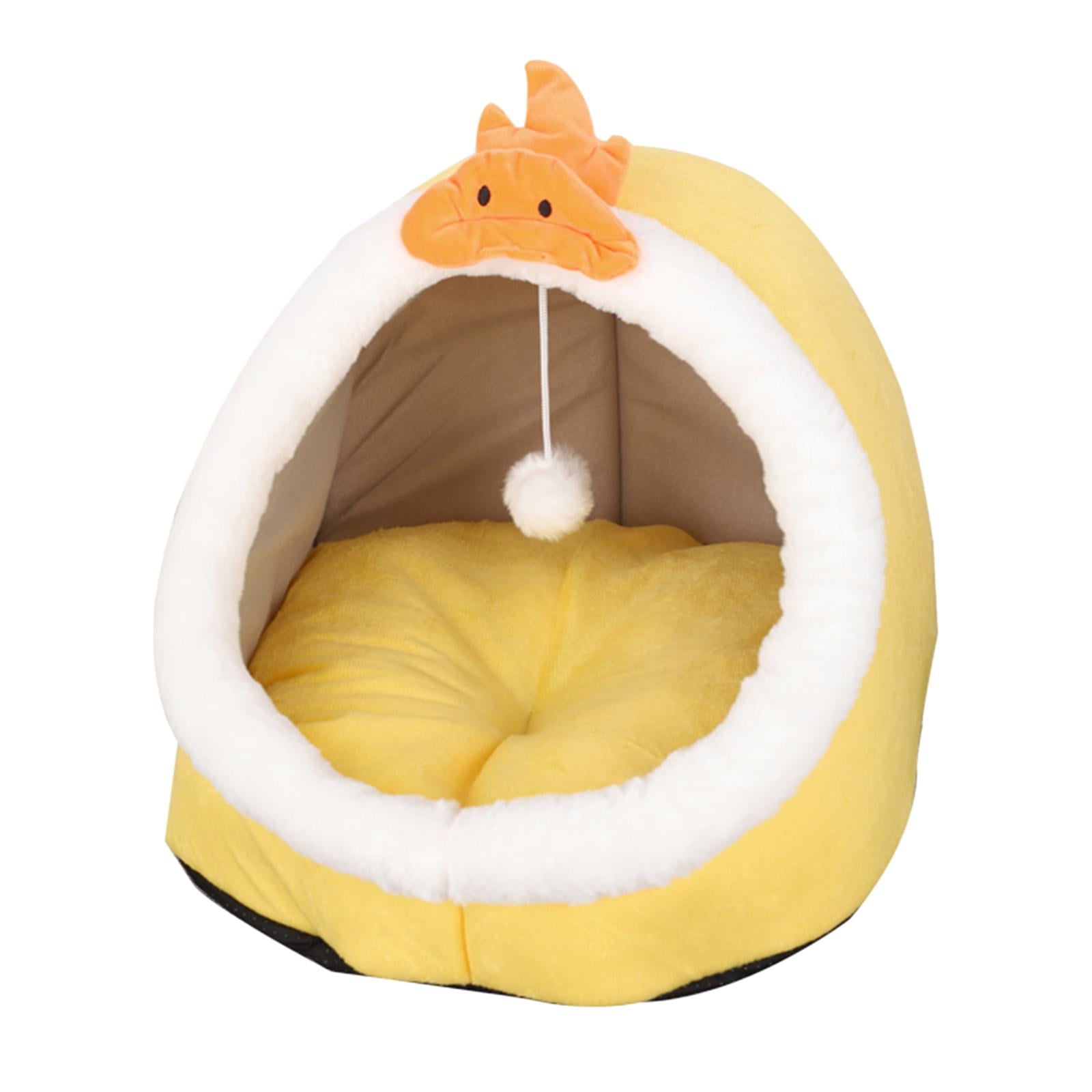 Cat Bed House Tent Cave with Removable Washable Cushion