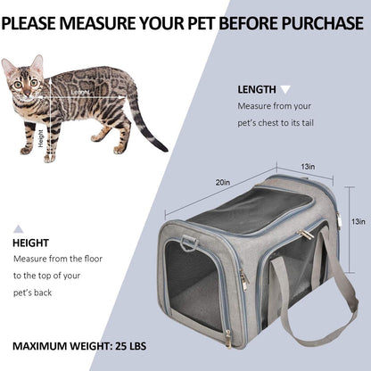 Pet Carrier for Cats, 22 Lbs