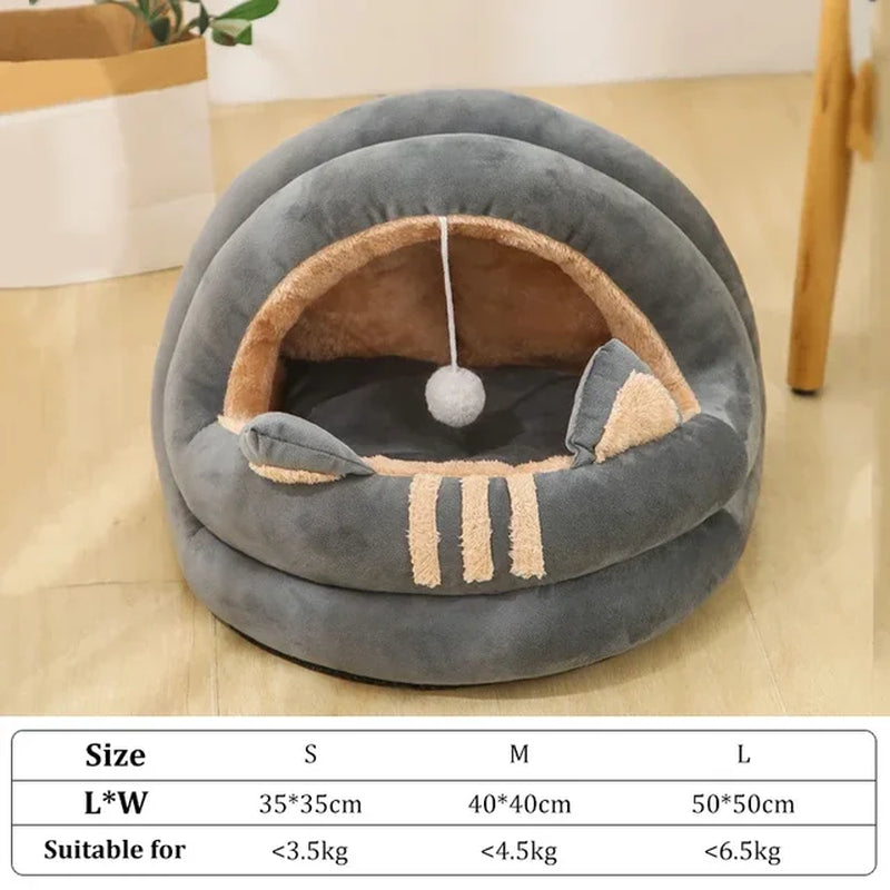 Cat Bed, Deep Sleep Mat Basket for Cat , Cozy , Indoor, Winter Warm 