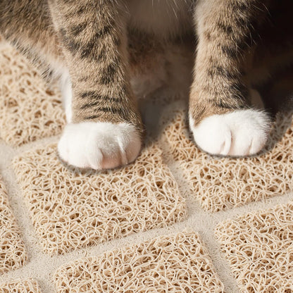 Premium Cat Litter Mat, Litter Box Mat with Non-Slip and Waterproof Backing, Litter Trapping Mat Soft on Kitty Paws and Easy to Clean, Cat Mat Traps Litter from Box