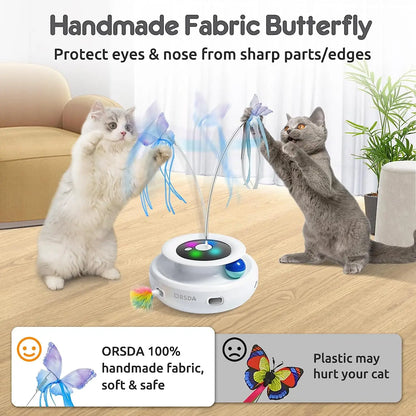 3-In-1 Interactive Cat Toys for Indoor Cats 