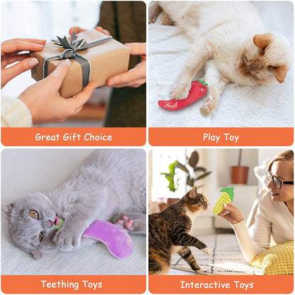 Catnip Toys for Cats, Cat Toys for Indoor Cats, Interactive Cat Toy, Cat Chew Toy, Cat Pillow Toys