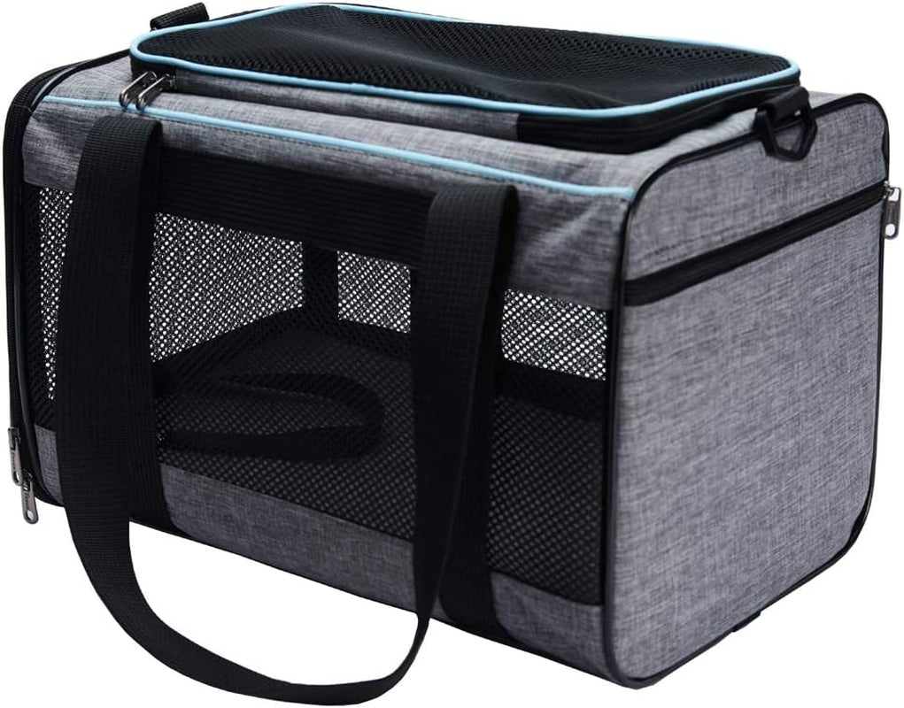 17.5X11X11 Inches Cat, Carrier for Pets up to 16 Lbs, Soft-Sided Cat Bag Animal Carriers Travel Puppy Carry as a Toy of Fabric Pet Home