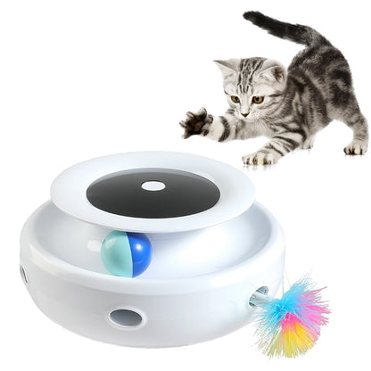 2-In-1 Interactive Cat Toys for Indoor Cats, Dual Power Supplies