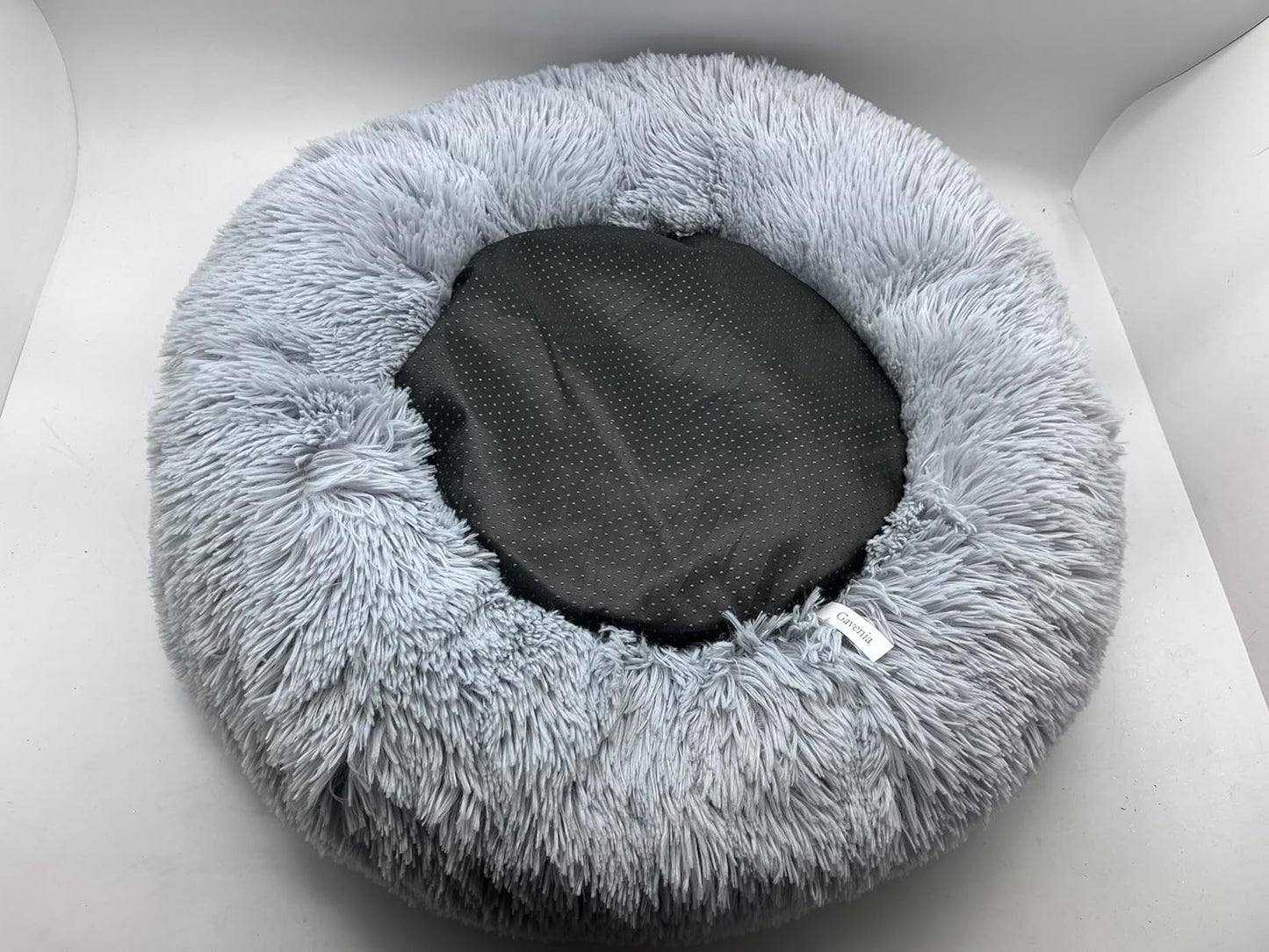 Cat Beds for Indoor Cats,20’’X20’’ Washable Donut Cat Bed, Soft Plush Pet Cushion, Waterproof Bottom 