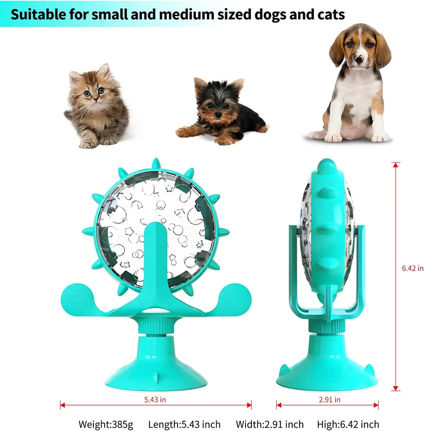 Turntable Leaking Cat Feeder. Cat Food Feeder Ball.