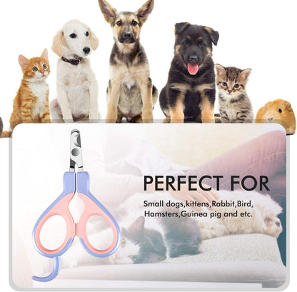 Cat Nail Clippers with Safety Lock and Sturdy Non Slip Handles - Professional Grooming Tool for Large and Small Animals