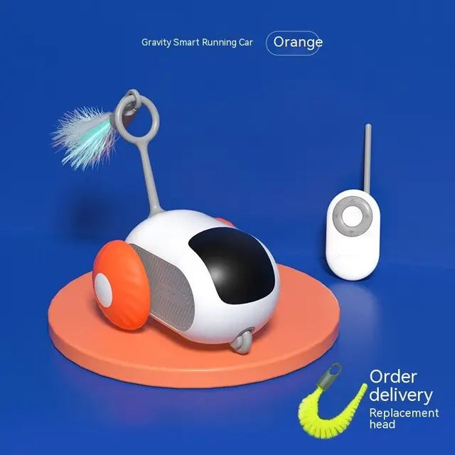 Remote Smart Cat Toy, Active Rolling Car for Indoor Cats