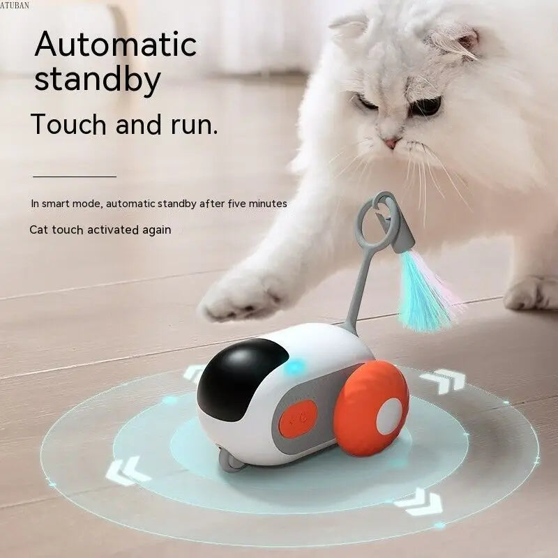 Remote Smart Cat Toy, Active Rolling Car for Indoor Cats