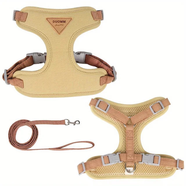 Adjustable Cat Harness and Leash Set, Breathable, Reflective Pet Harnesses Vest for Small Medium Cats Outdoor Walking