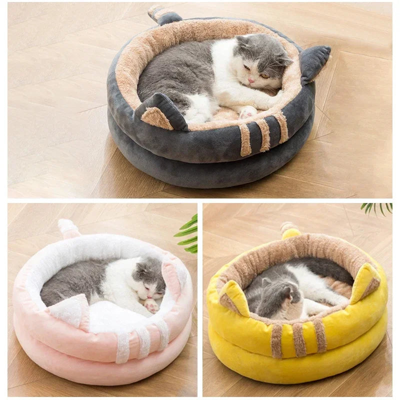 Cat Bed Deep Sleep Mat Basket, Indoor