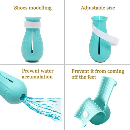 Cat Claw Protector Bath Anti-Scratch Cat Shoes 