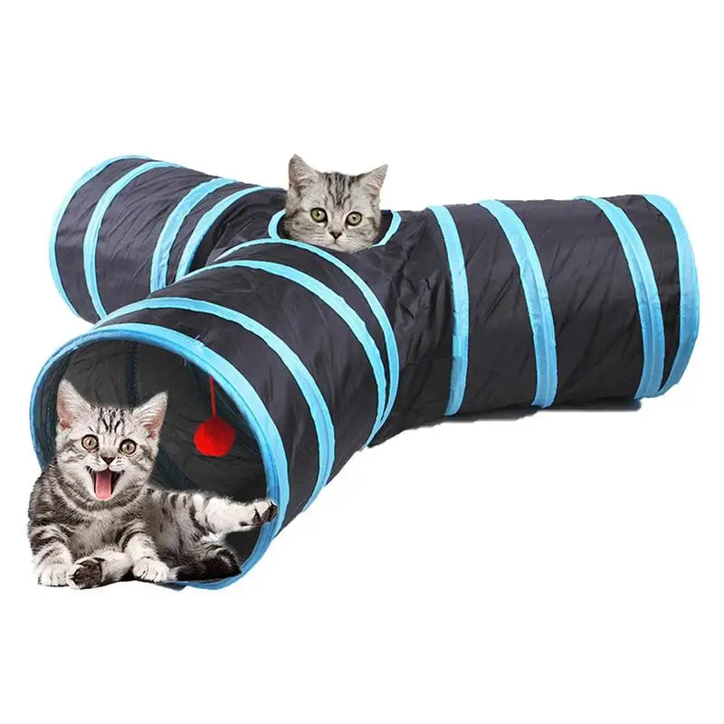 Cat Crinkle Tunnel Tube, Indoor Pet Tunnel Toy, Folded Tunnel Cat Toys