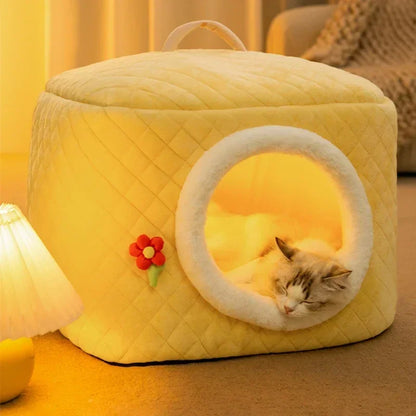 Cat House, Soft Nest, Cozy Sleeping, Warm Cave 