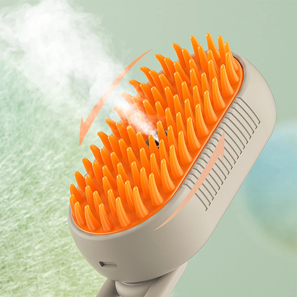 USB Rechargeable Cat Grooming Comb with Electric Water Spray