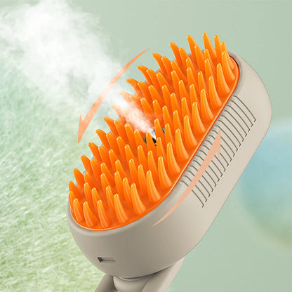 USB Rechargeable Cat Grooming Comb with Electric Water Spray