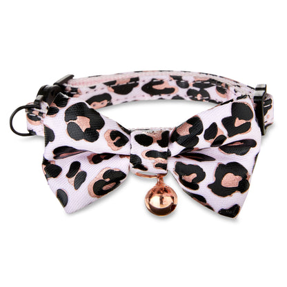 Leopard Print Breakaway Fashion Cat Collar, Multi-Color, OS