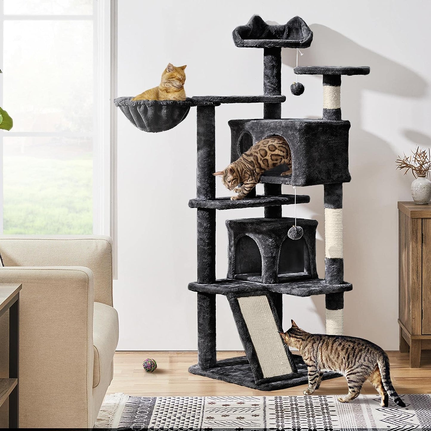 Multi-Level Cat Tree for Indoor Cats