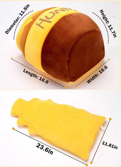 Honey Pot Cat Bed for Indoor - Comfortable Memory Foam  - with Removable Washable Cushioned Pillow