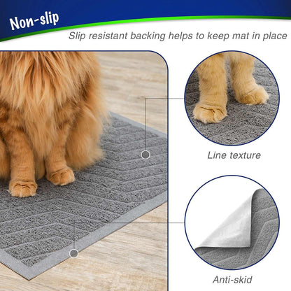 Cat Litter Box Mat, Urine-Resistant, Scatter Control