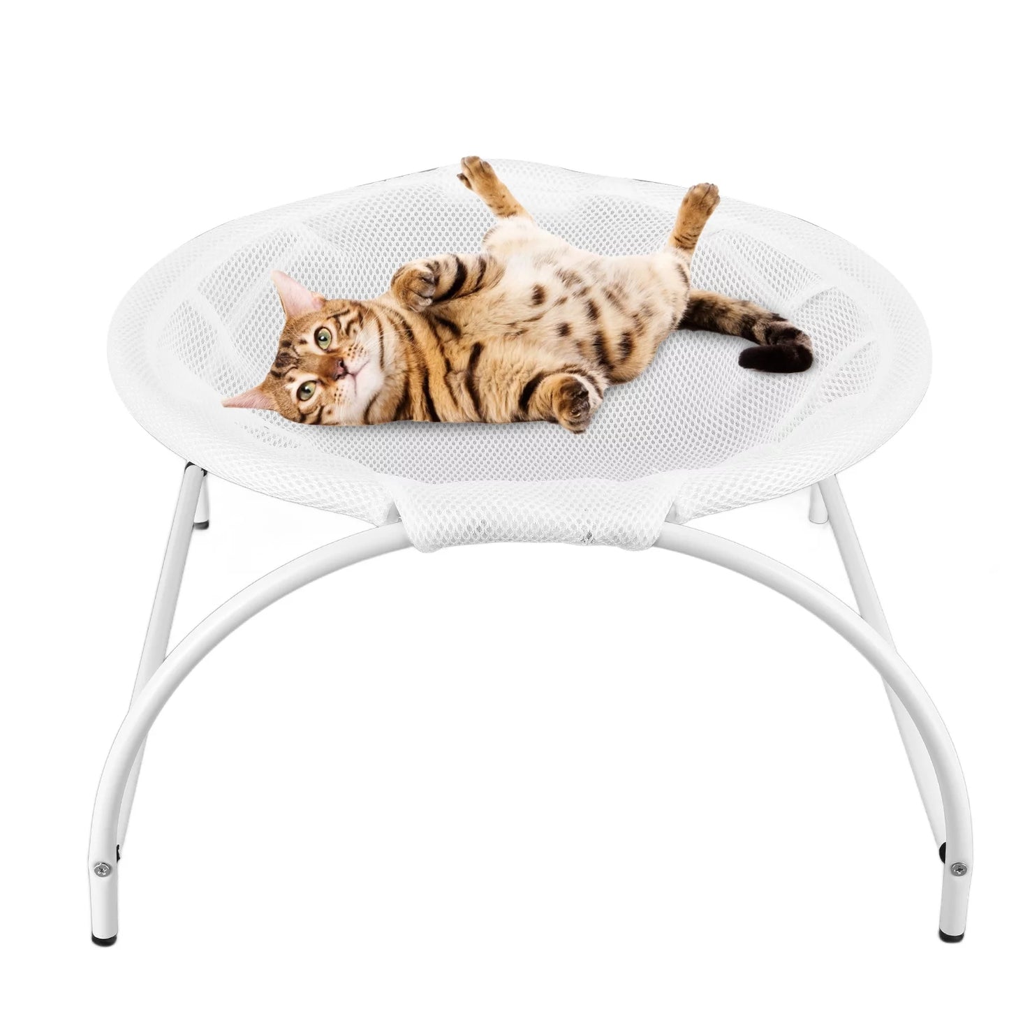 Cat Hammock Bed, Raised Cat Beds for Indoor Cats, Soft Breathable 