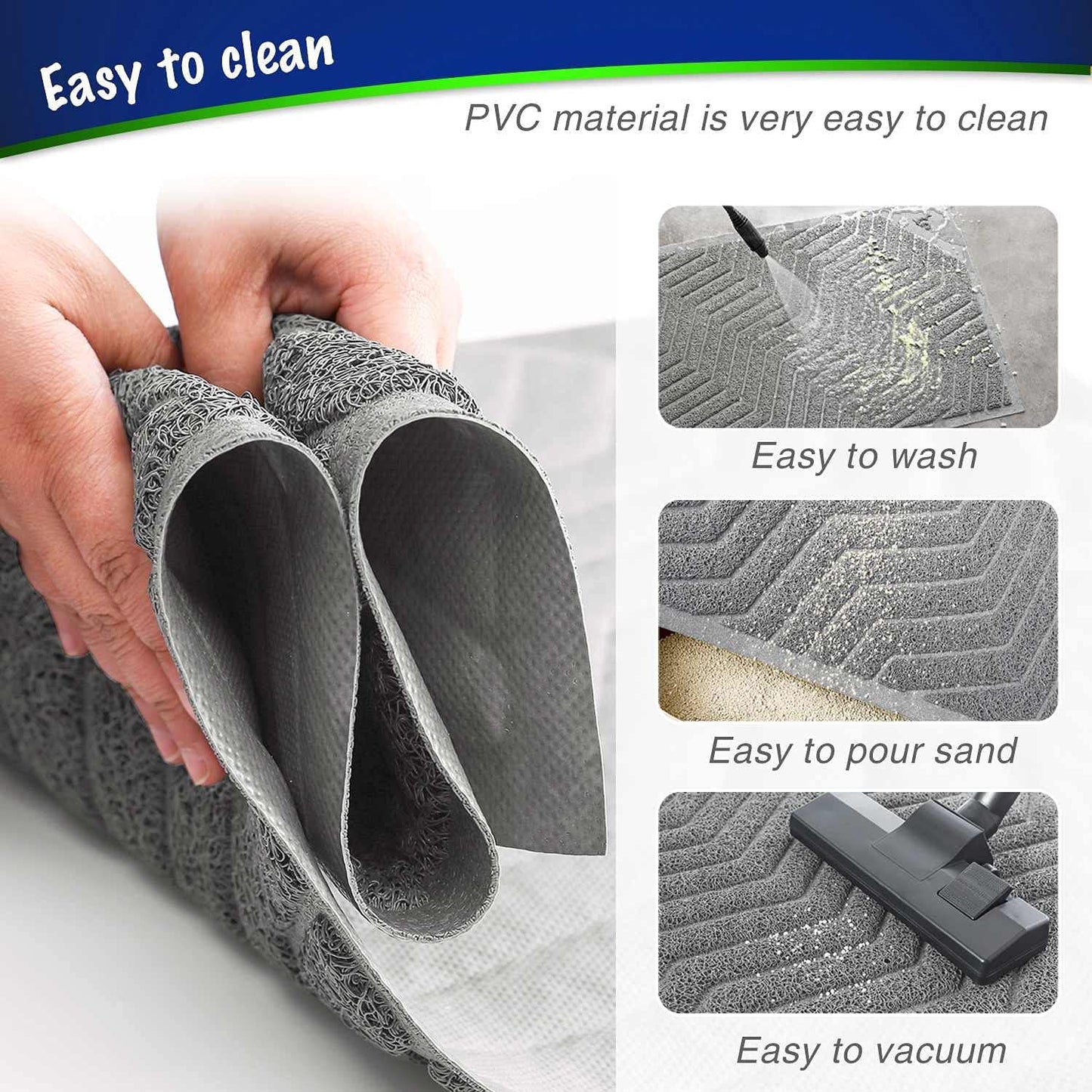 Cat Litter Box Mat, Urine-Resistant, Scatter Control