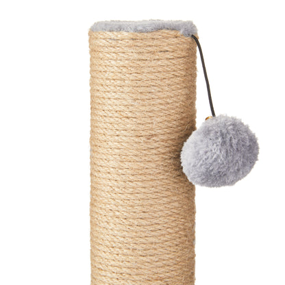 Deluxe Jute Cat Scratching Post with Arch Rubber Massager, Pack of 1