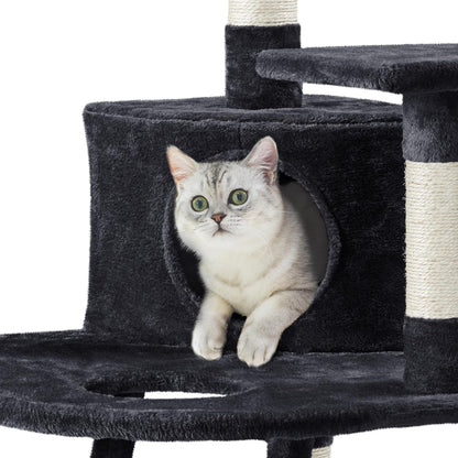 47.5'' H Cat Tree Cat Tower, Cat Scratching Post with Warm Condo,  Cozy Platform