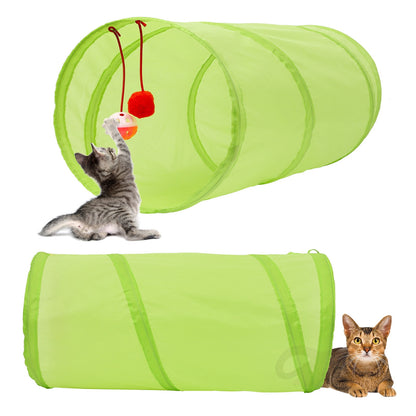 21 Pcs Cat Toys Kitten Toys Assortments Tunnel Interactive Cat Teaser Fluffy Mouse Crinkle Balls for Cat