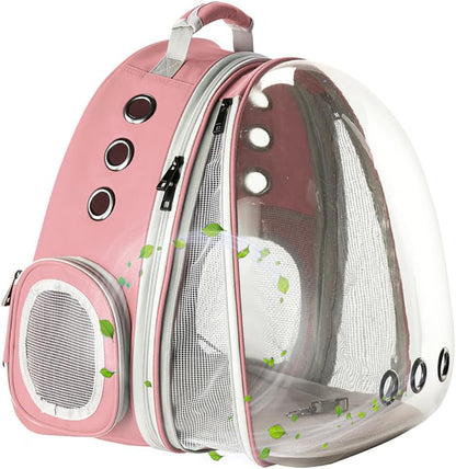 Cat Travel Backpack with Fan, Fit up to 20 Lbs, Space Capsule Astronaut, Clear Bubble Window Pet Backpack for Cats