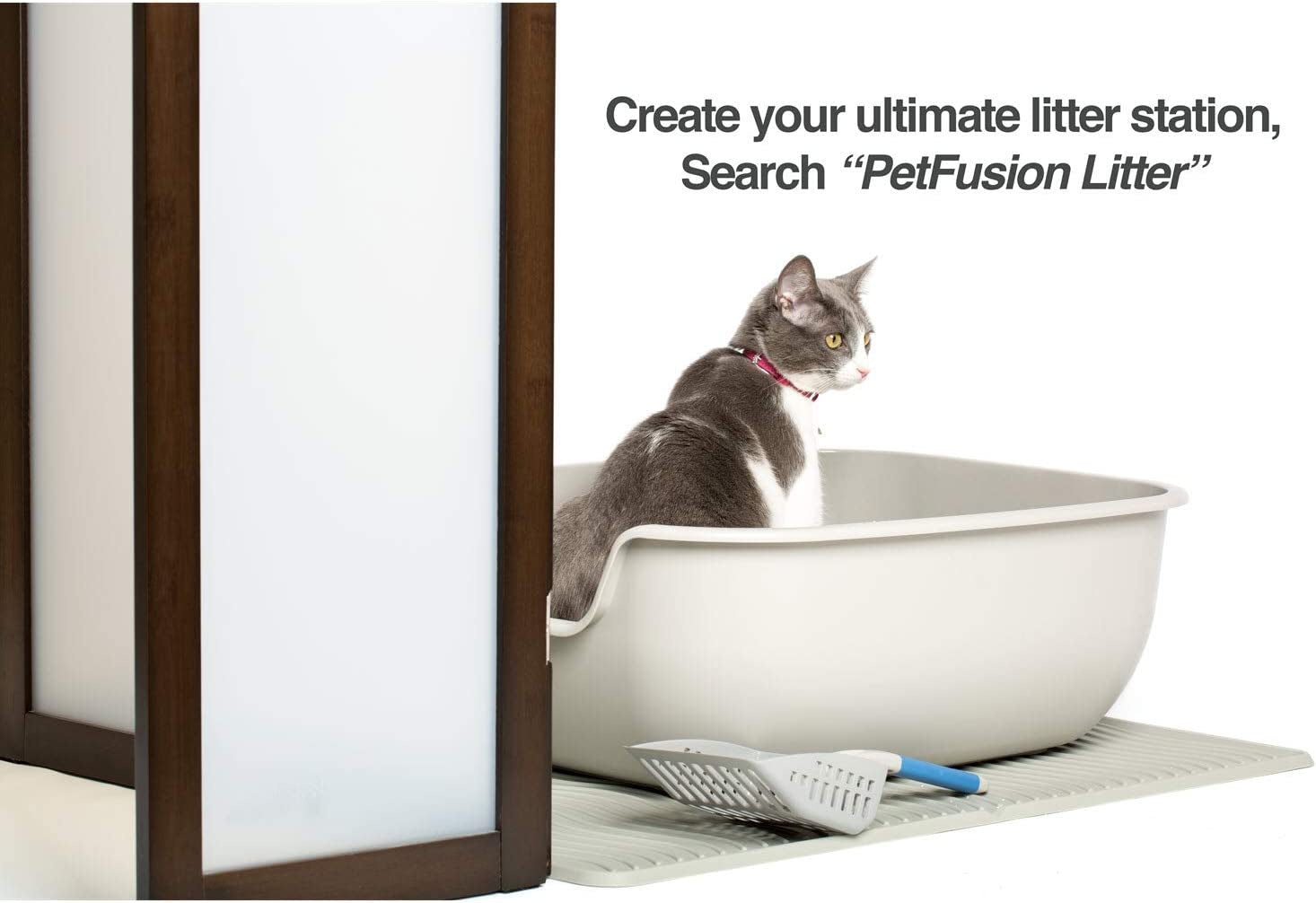 Betterbox Large Litter Box. Pet Safe Non-Stick Coating for Easier Cleaning & Superior Hygiene. Open Top Box Promotes Healthy Usage.