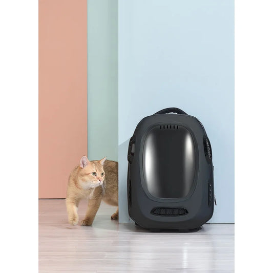 Smart Trekpod Pet Travel Backpack App Enabled Smart Cat Breathable Pet Carrier